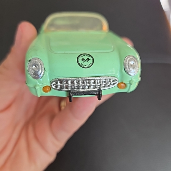 1956 Chevrolet Corvette 1:32 scale diecast Unbranded Teal Pull-back Action - Picture 5 of 6